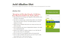 Desktop Screenshot of acidalkalinediet.org