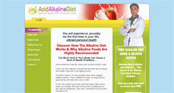 Desktop Screenshot of acidalkalinediet.com