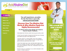 Tablet Screenshot of acidalkalinediet.com