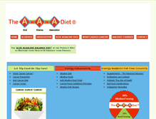 Tablet Screenshot of acidalkalinediet.net